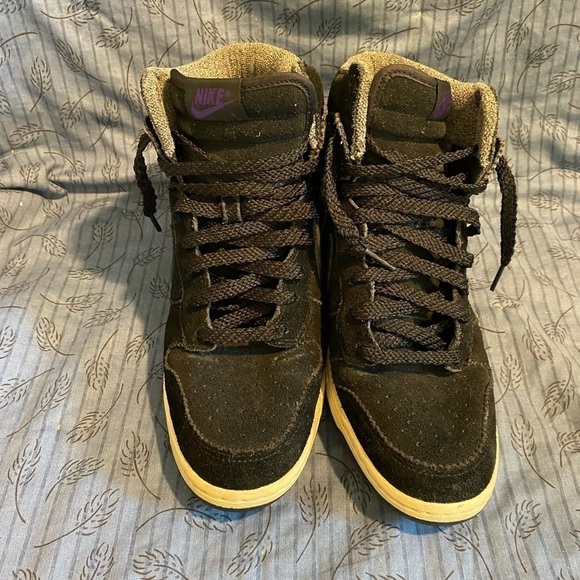 Nike dunks 2012 sky high hidden wedge suede sneakers 10 - Picture 2 of 7